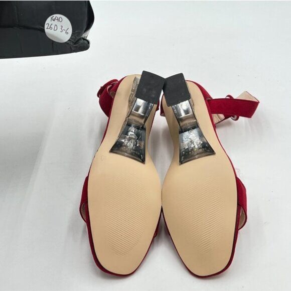 FSJ Women Chic open Toe Butterfly High Heel  Pumps Special Slip On Ankle Strap - Picture 7 of 8